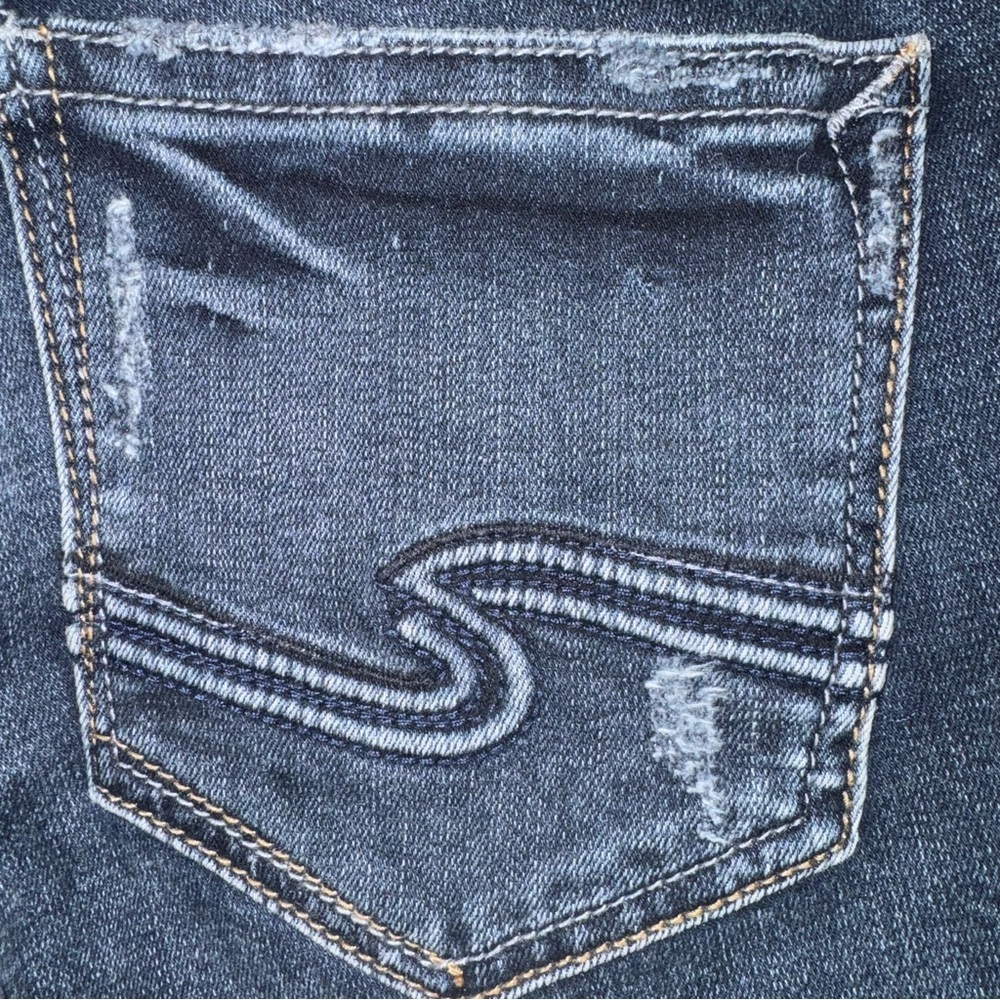 Silver Jeans Suki Slim Boot Jeans Womens 30x31 Dark Wash Mid Rise Stretch
